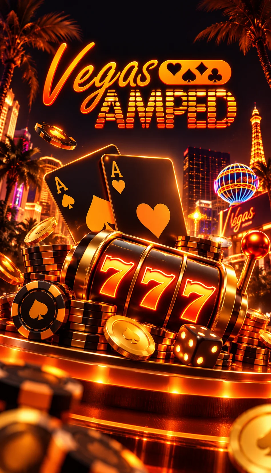 Vegas Amped Casino affiliate landing preview